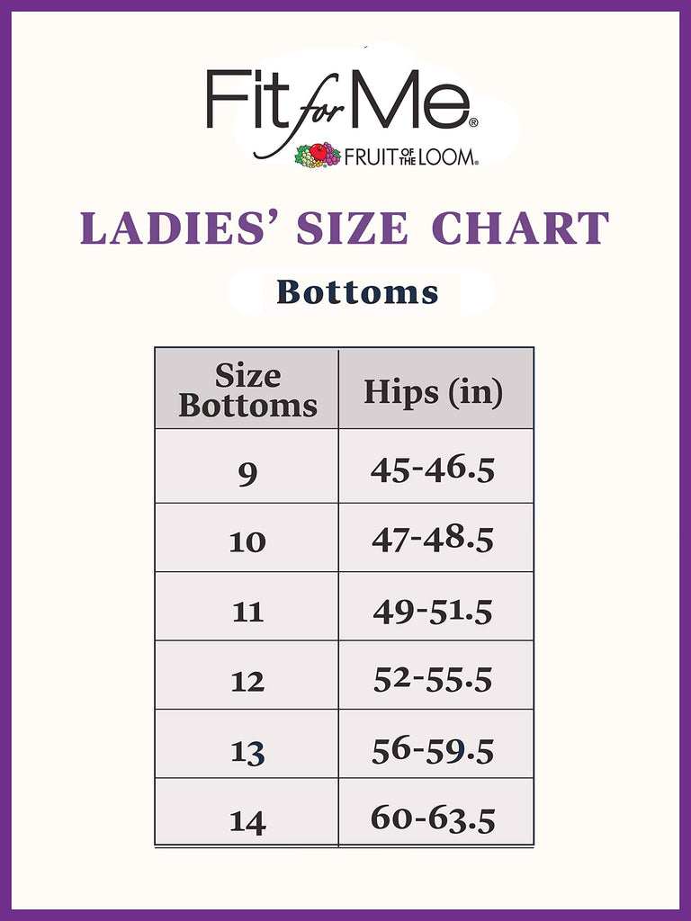 Fruit of the Loom Women's Lightweight Microfiber Underwear, Smooth Under Clothes, Available in Plus Size, Brief-10 Pack-Black/White/Purple, 10