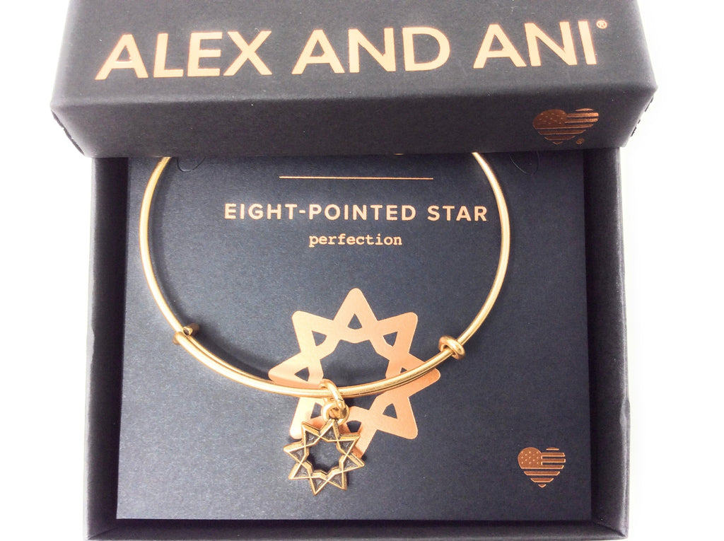 Alex and Ani Womens 8-Point Star Bangle