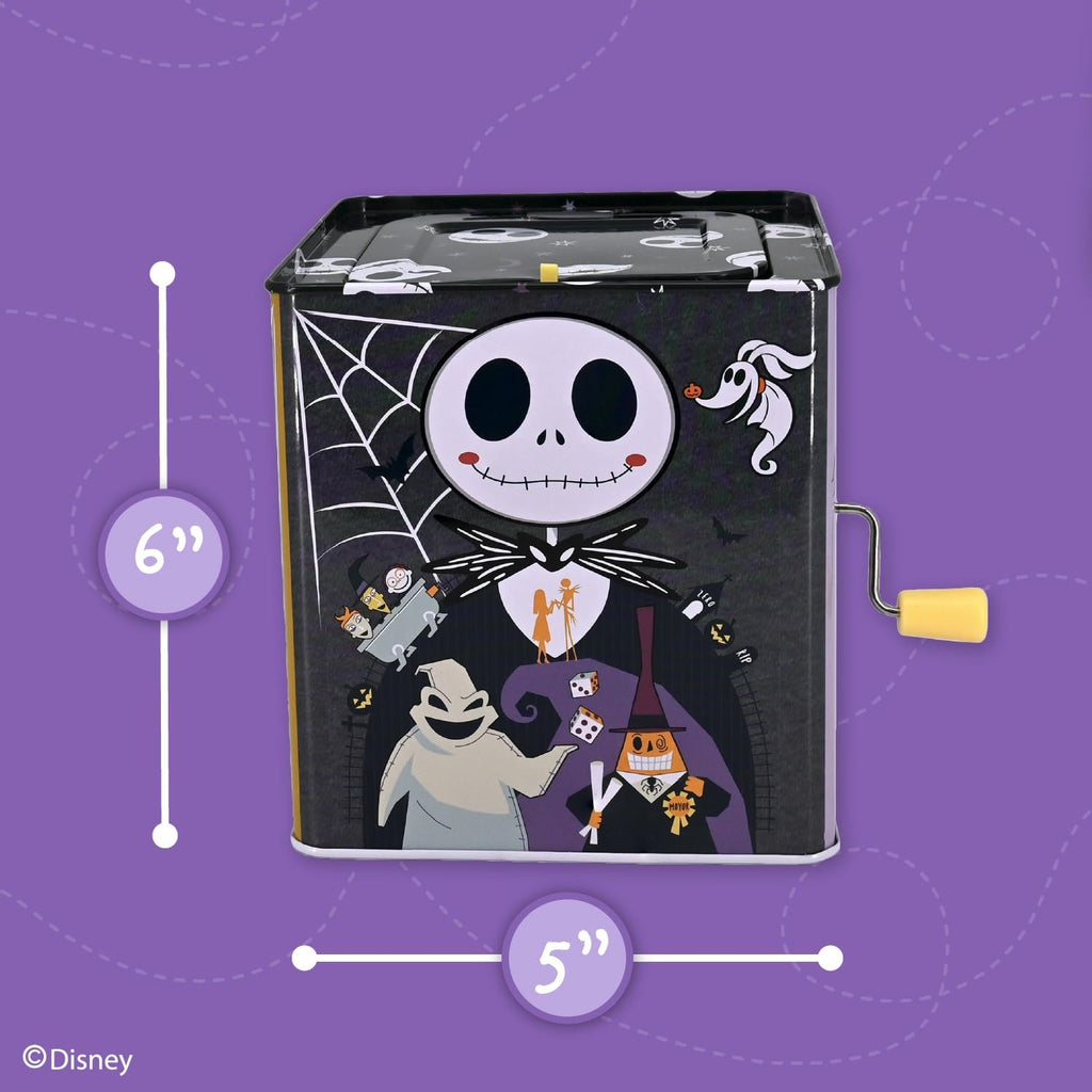 KIDS PREFERRED Disney Baby The Nightmare Before Christmas Jack Skellington Classic Jack in The Box Musical Toys for Babies and Toddlers, 5 Inches