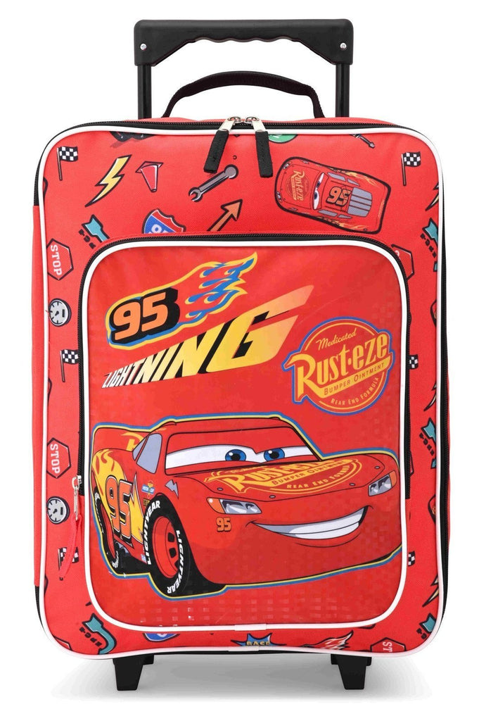 Cars 16" Fast Forward Cars Luggage 16" Soft Side Wheeled Pilot Case- Rolling Suitcase 16x12x5