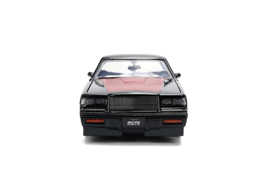 Jada Toys Bigtime Muscle 1:24 1987 Buick Grand National Die-cast Car – Opening Doors, Hood, Trunk, Rubber Tires(Glossy Black)