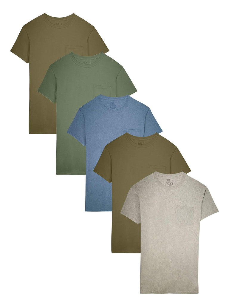 Fruit of the Loom Men's Pocket T-Shirt Multipack