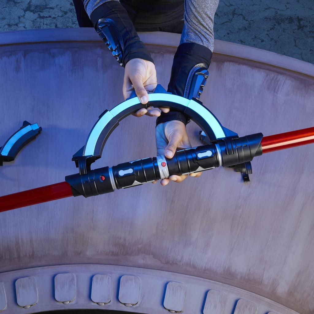 STAR WARS Lightsaber Forge Inquisitor Masterworks Set Double-Bladed Customizable Electronic Lightsaber Toy, Toys for 4 Year Old Boys and Girls and Up