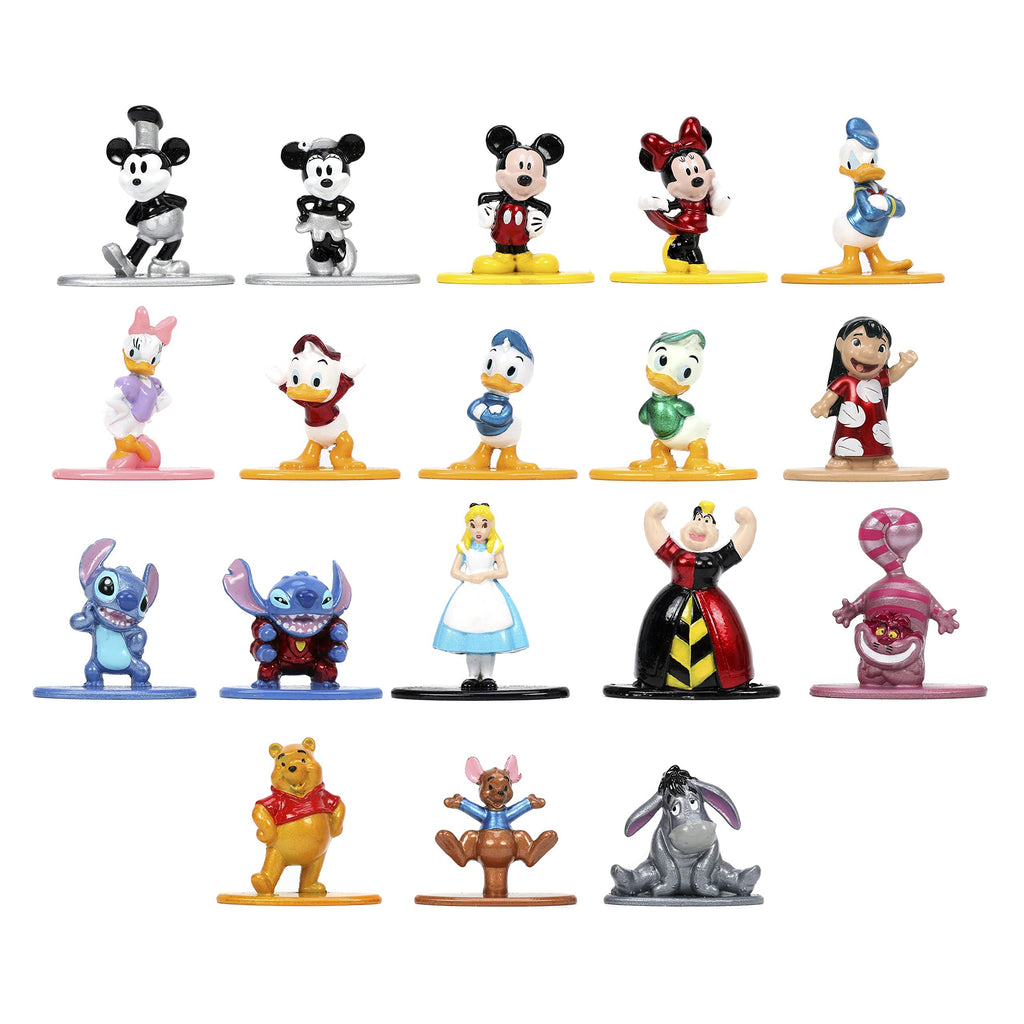 Jada Toys Disney 1.65" 18-Pack Series 1 Die-cast Collectible Figures, Toys for Kids and Adults (33201)