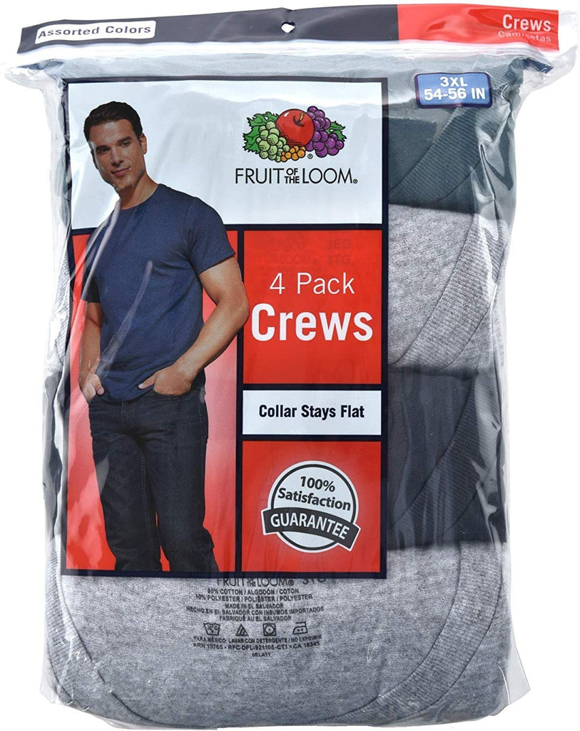Fruit of the Loom Men's Crew Neck T-Shirt Multipack