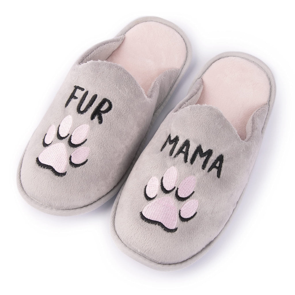 Handcraft Staycation NYC Ladies Funny Quote Scuff Slipper, Plush Non Slip House Slippers for Women, Comfy Soft Sole Bedroom Shoes
