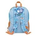 Fast Forward Bluey & Bingo 16" Backpack with 3D Character Print & Bluey Keychain – Kids School Bag with Front Pocket & Mesh Side Pockets