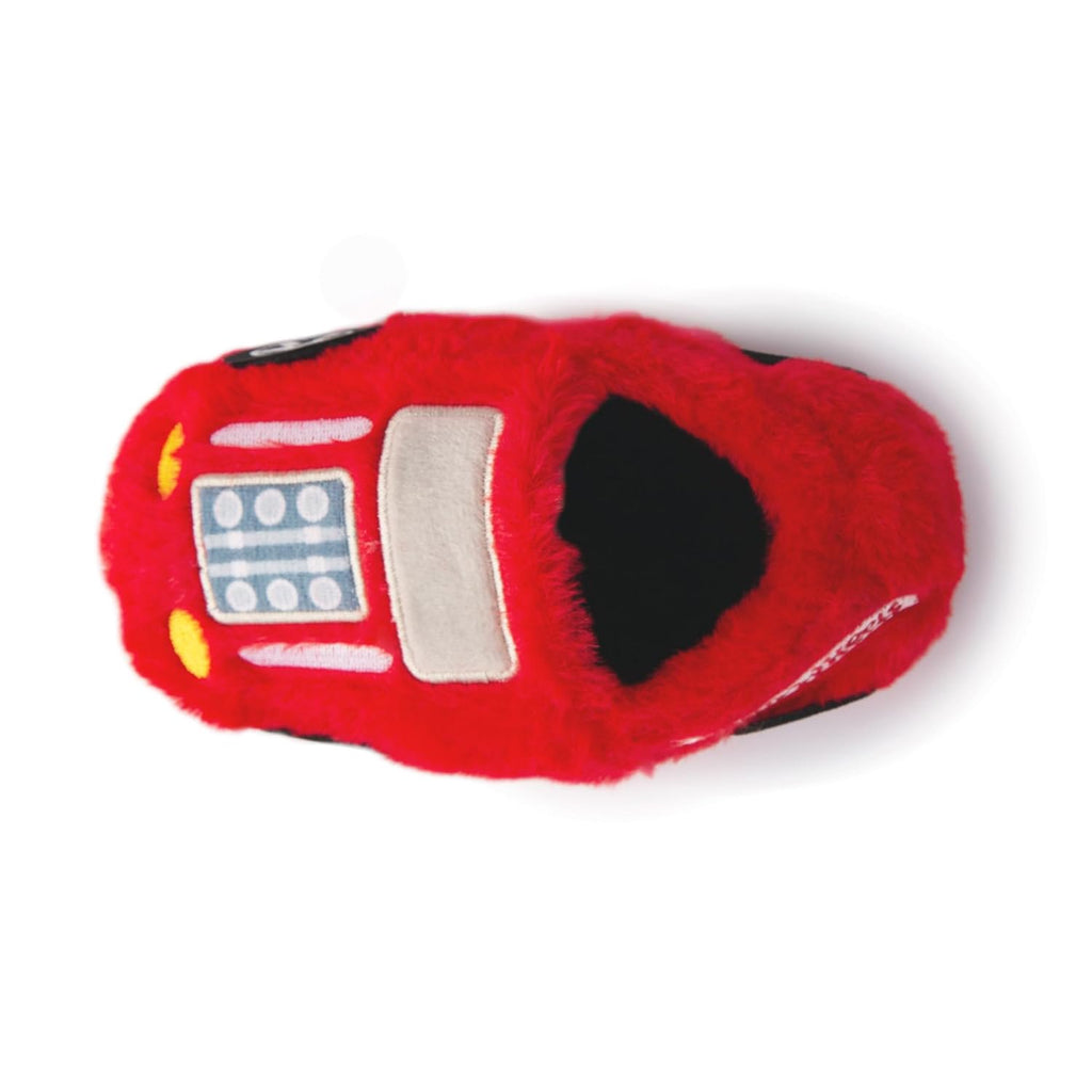 Handcraft Hot Wheels Toddler Boys Embroidered Slippers, Red, 5-6 Toddler