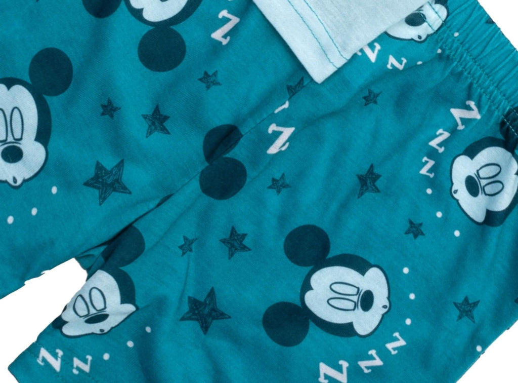 Disney Mickey Mouse Toddler/Little Boys' 2-Piece Pajama Sleepwear Set - Teal Dreams, 4T