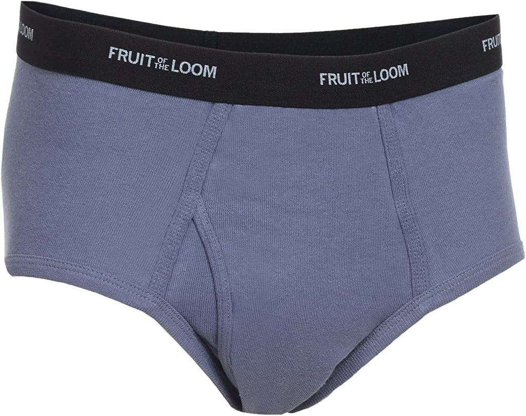 Fruit of the Loom Men's Fashion Briefs 12-Pack Value MYSTERY COLORS Cotton Waistbands Vary S-3X