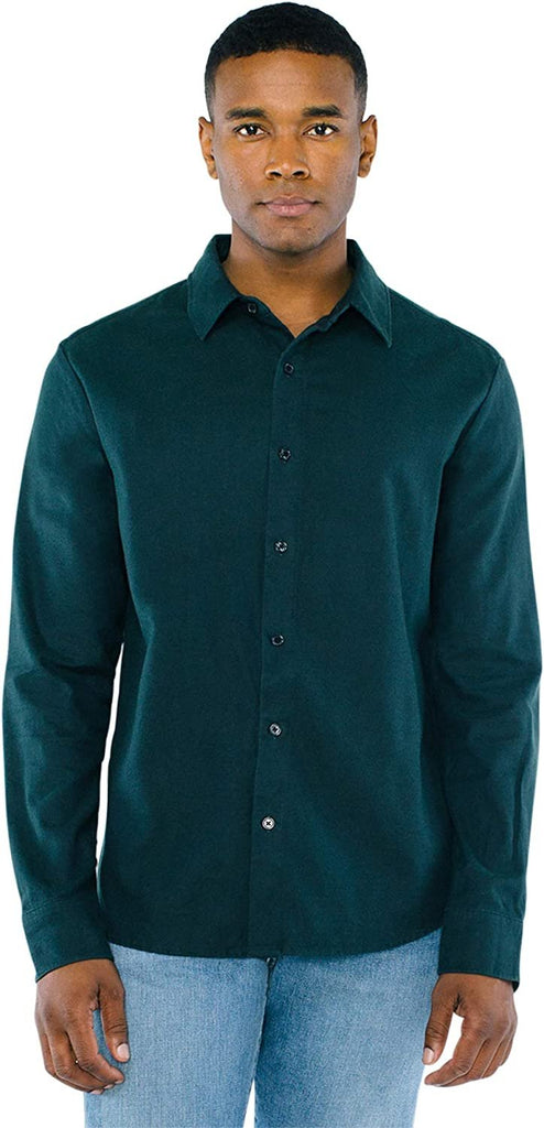 American Apparel Men's Flannel Long Sleeve Classic Shirt