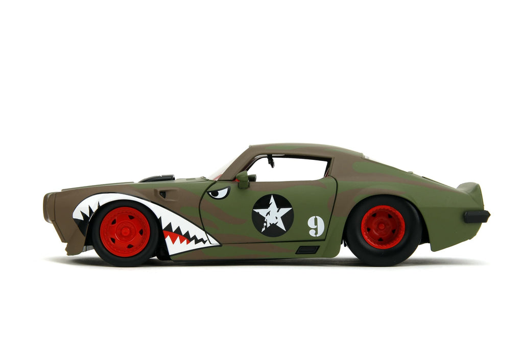 Bigtime Muscle 1:24 1972 Pontiac Firebird Die-Cast Car, Toys for Kids and Adults(Primer Green)