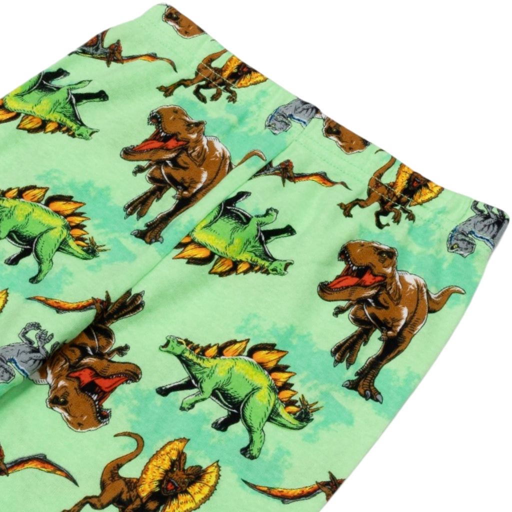 Jurassic World Boys' 4-Piece Snug-fit Cotton Pajama Set, Soft & Cute for Kids, BRIGHT JURASSIC, 2T