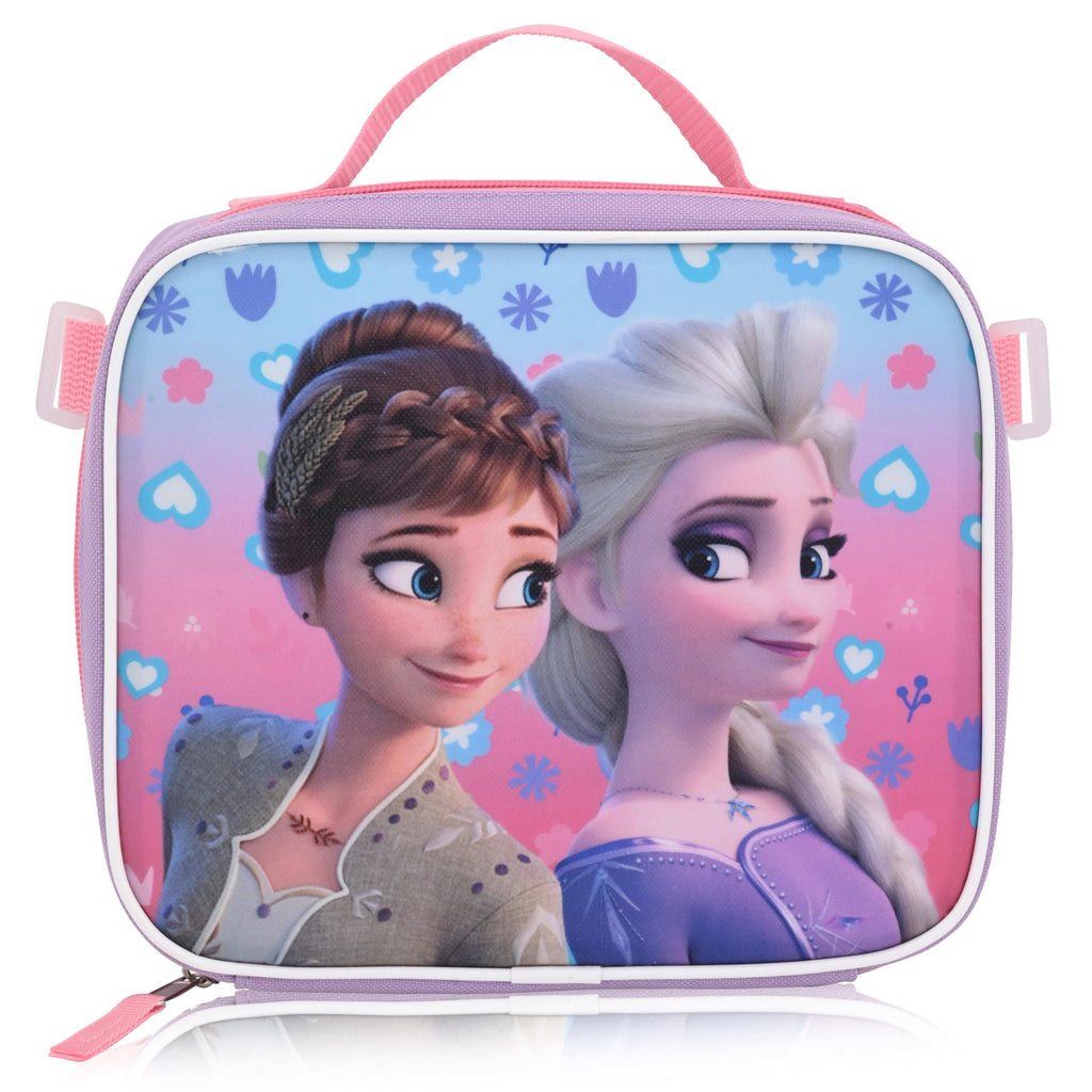 Fast Forward Disney Frozen 16" Backpacks With Lunch Bag - Licensed Characters Kids Schoolbag