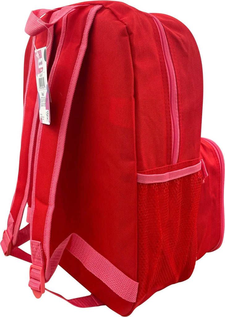 Disney Minnie Mouse 16 Inch Girl's Backpack With Removable Lunch Box Set