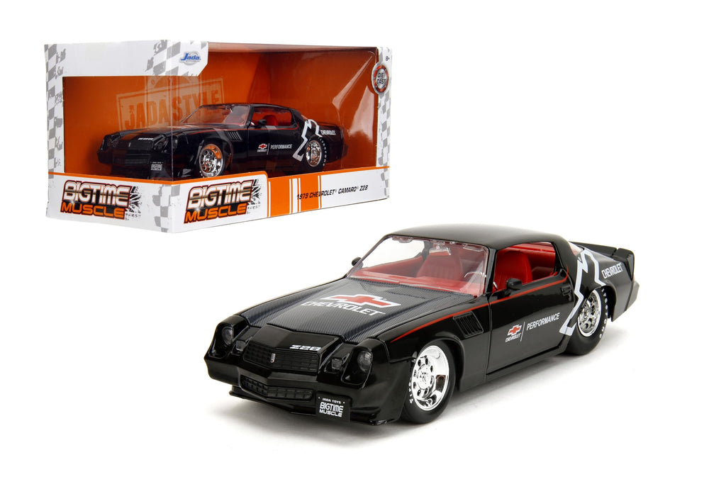Bigtime Muscle 1:24 1979 Chevy Camaro Die-Cast Car, Toys for Kids and Adults(Black)