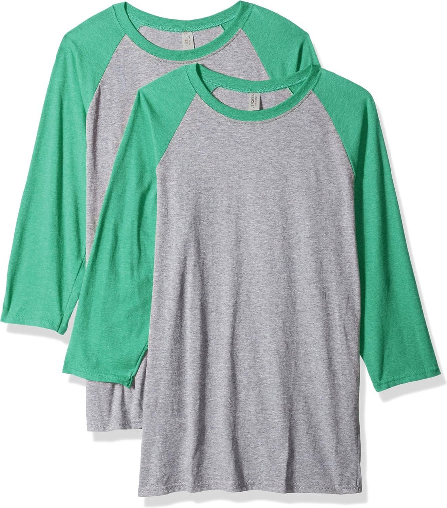 Jerzees Men's Tri-Blend Baseball Raglan (2-Pack)