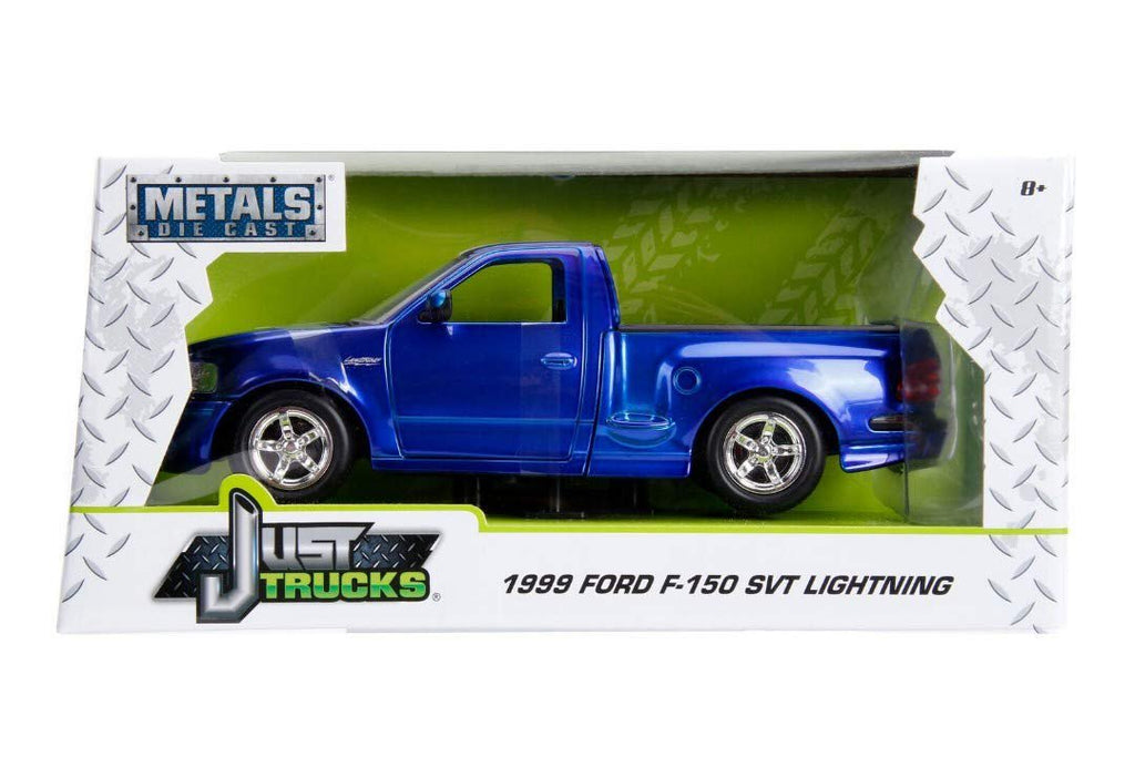 JADA 1:24 W/B - Metals - Just Trucks - 1999 Ford F-150 SVT Lightning (Candy Blue)