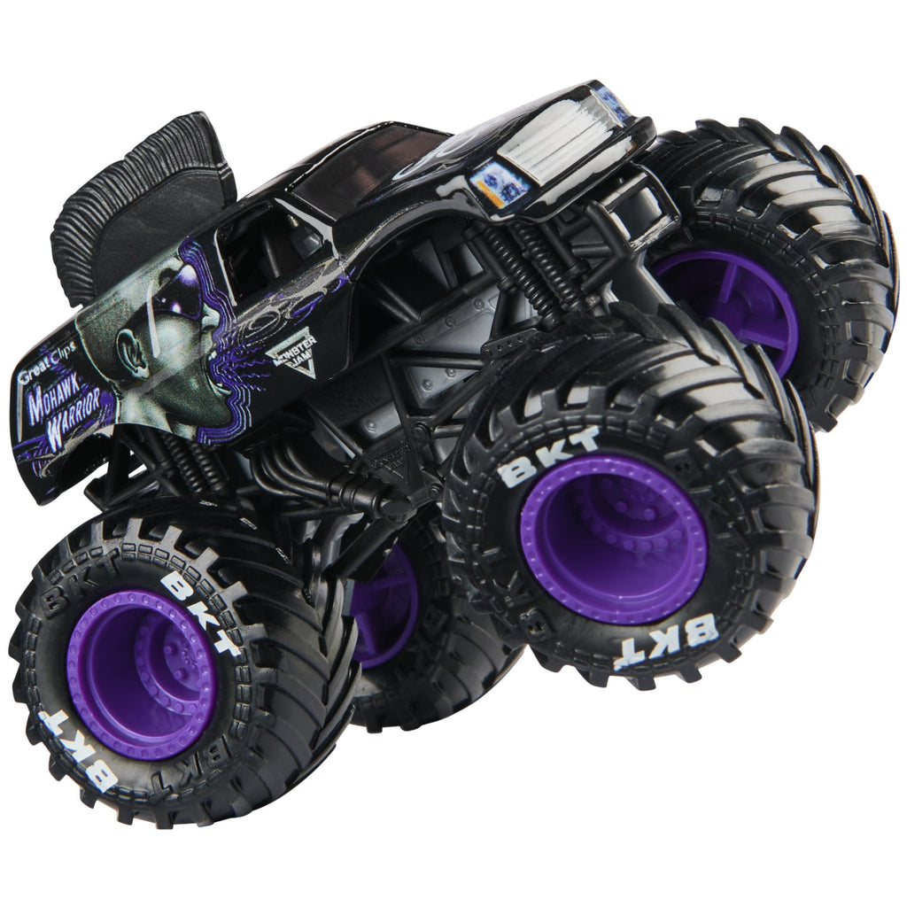 Monster Jam, Official Mohawk Warrior Monster Truck, Die-Cast Vehicle, 1:64 Scale, Kids Toys for Boys Ages 3 and up