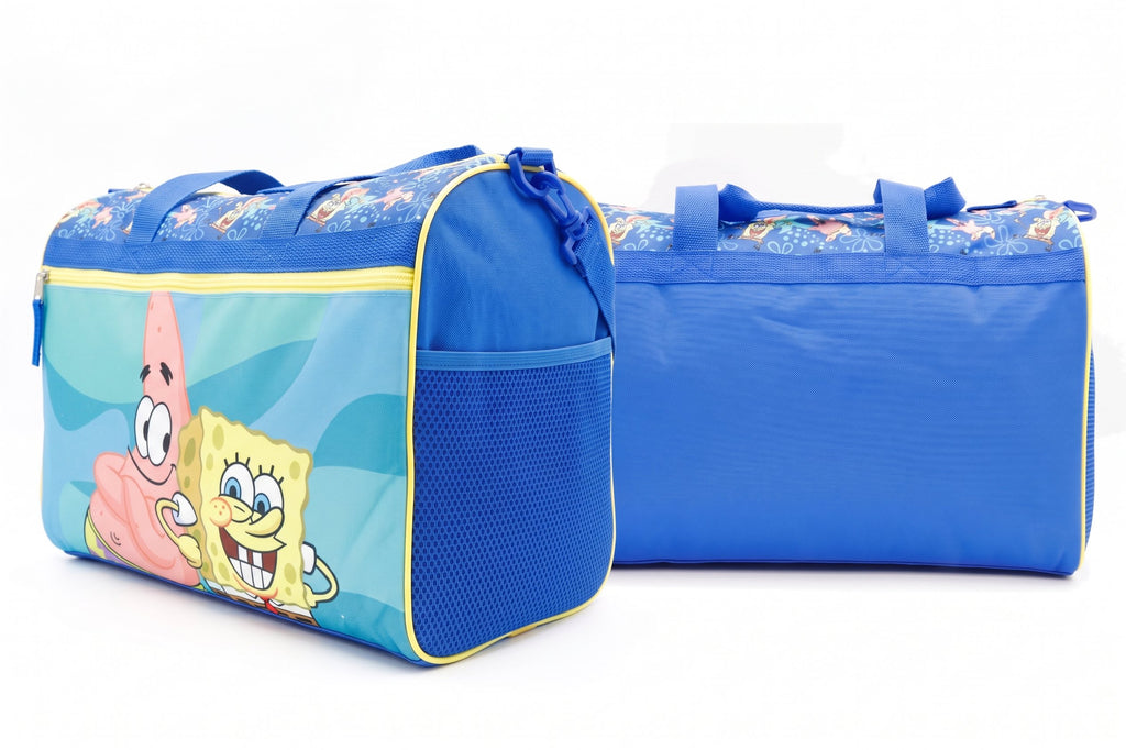 Disney Kids Duffle Bag 16.5" – Travel & Sports Bag with Zipper Pocket, Mesh Side Pockets & Shoulder Strap