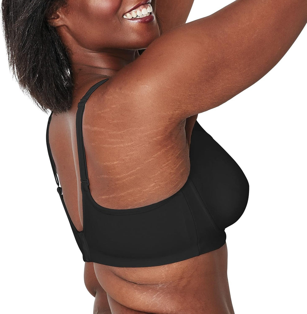 Playtex Women's Bounce Control, Coverage Convertible Wireless T-Shirt, Full-Support Wirefree Bra