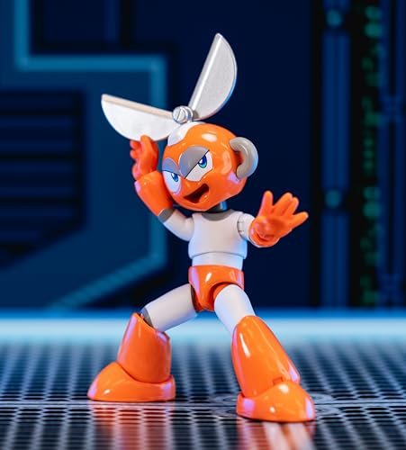 Jada Mega Man 4" Cut Man - 1:12 Scale Action Figure, Wave 2 – Over 15 Points of Articulation, Alternate Hands & Head, Rolling Cutter Accessory