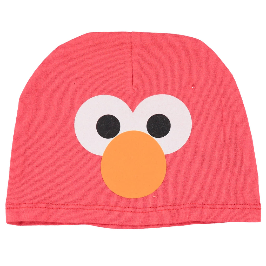Happy Threads Sesame Street Elmo Baby Gift Set, Baby Clothes Set 3-Piece Bodysuit Beanie Hat Socks