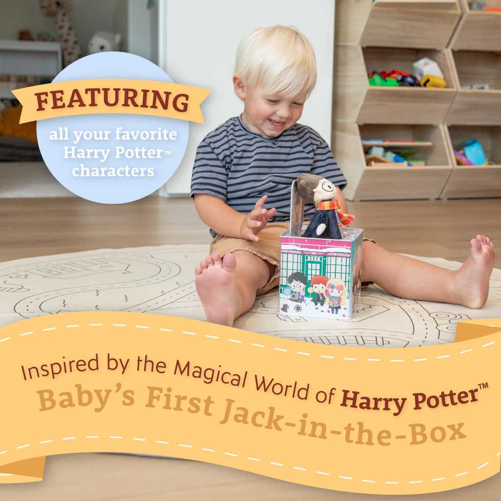 KIDS PREFERRED Harry Potter Toys Jack in the Box Baby Toy, Kid Harry Potter Toys for Toddlers 1-3, Developmental Toys for 1 Year Old, Hogwarts Plush