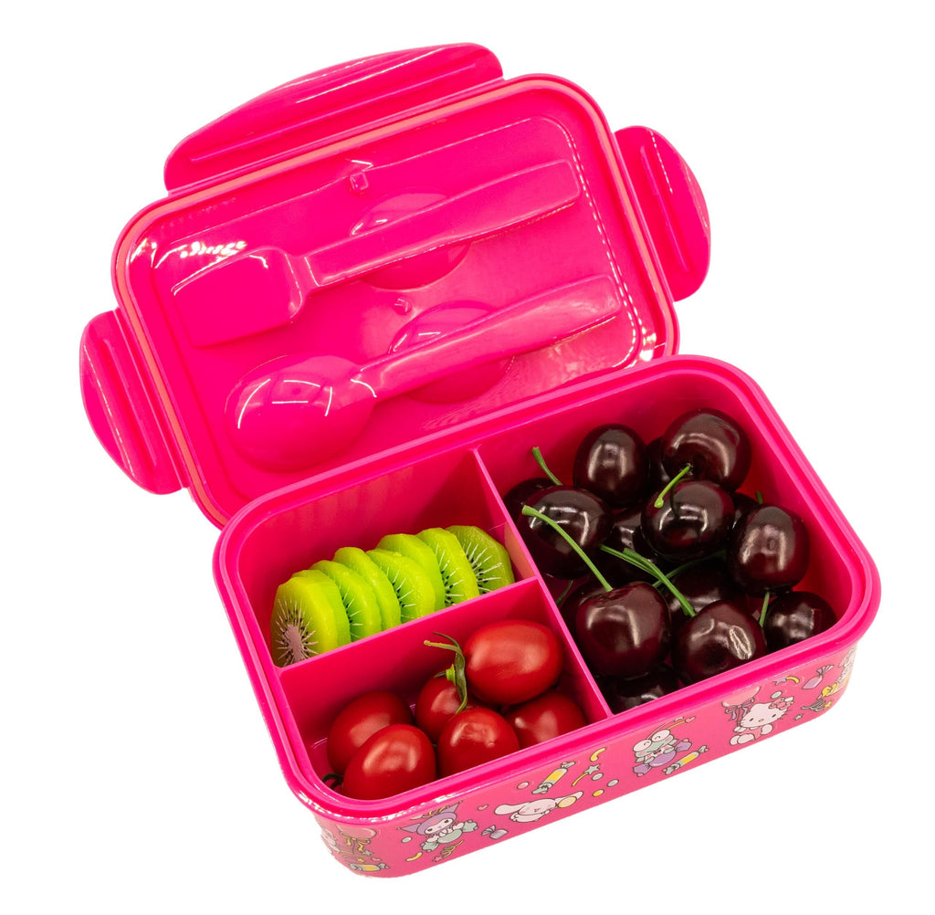 Fast Forward Spiderman, Paw Patrol, Bluey or Hello Kitty Bento Lunch Box for Kids | Marvel Food Container with Utensils