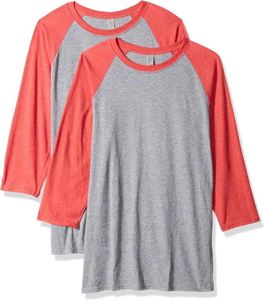 Jerzees Men's Tri-Blend Baseball Raglan (2-Pack)
