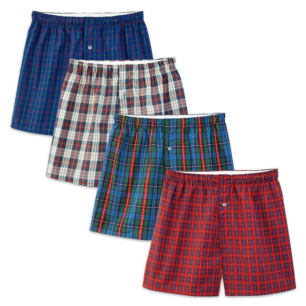 Fruit of the Loom Men's Premium Woven Boxer (4 Pack)