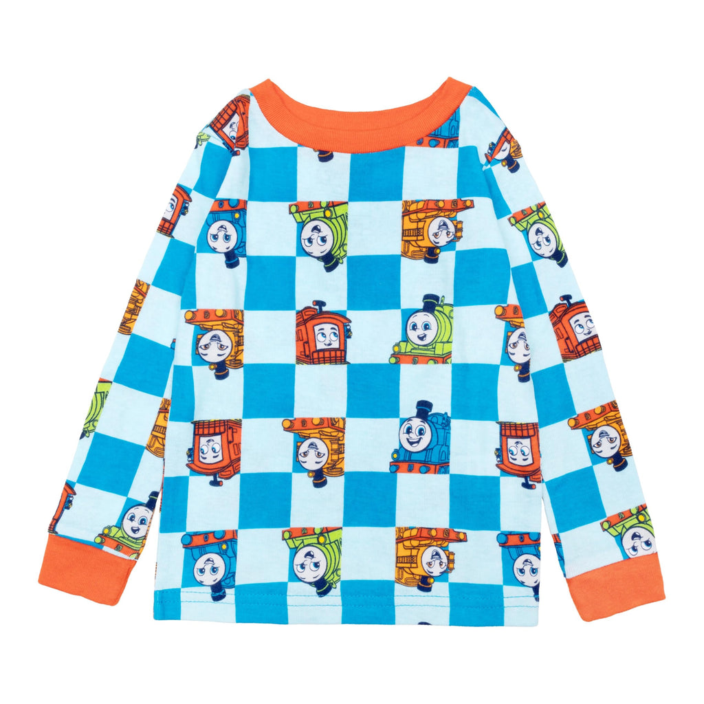 Thomas & Friends Boys' 4-Piece Matching Long-Sleeve Cotton Pajama Set, Snug-fit, Soft & Cute for Kids