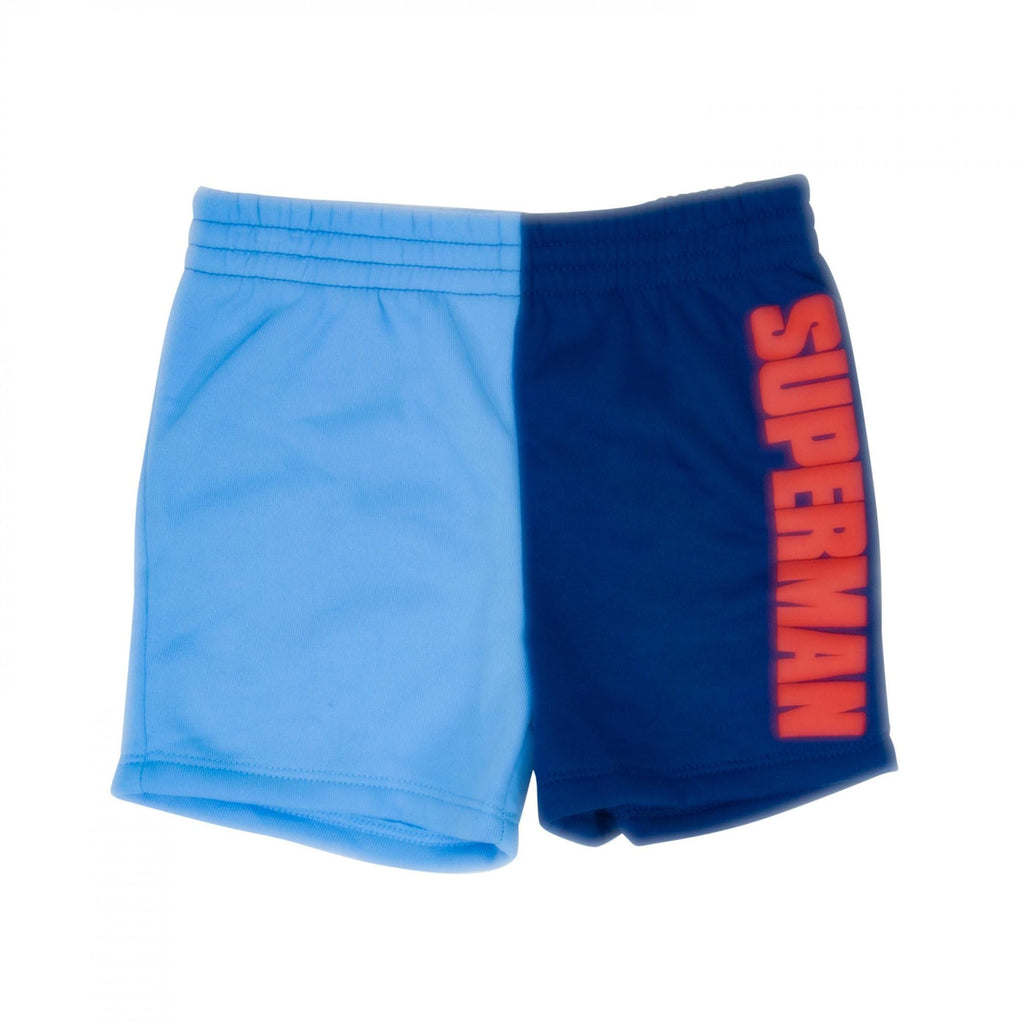 Superman Boys’ 2-Piece Outfit Set – “Man of Steel” Short Sleeve Graphic Shirt & Matching Shorts – DC Comics Clothing