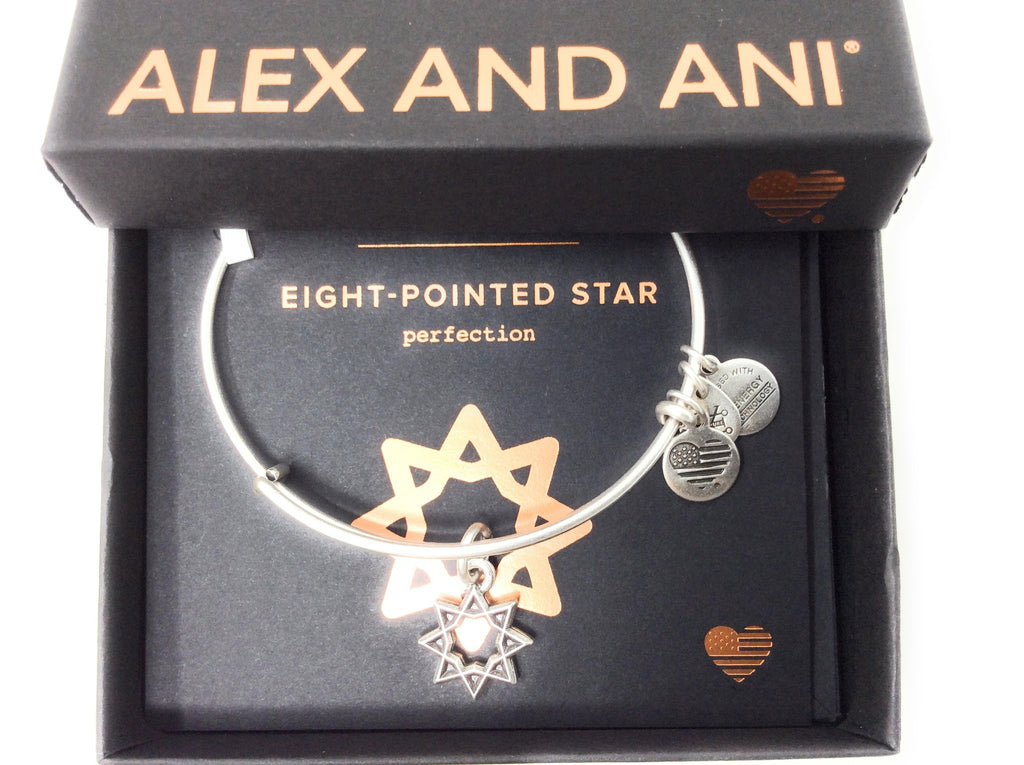 Alex and Ani Womens 8-Point Star Bangle