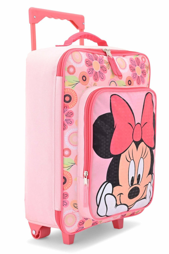 Minnie Mouse 16" Fast Forward Cars Luggage 16" Soft Side Wheeled Pilot Case- Rolling Suitcase 16x12x5