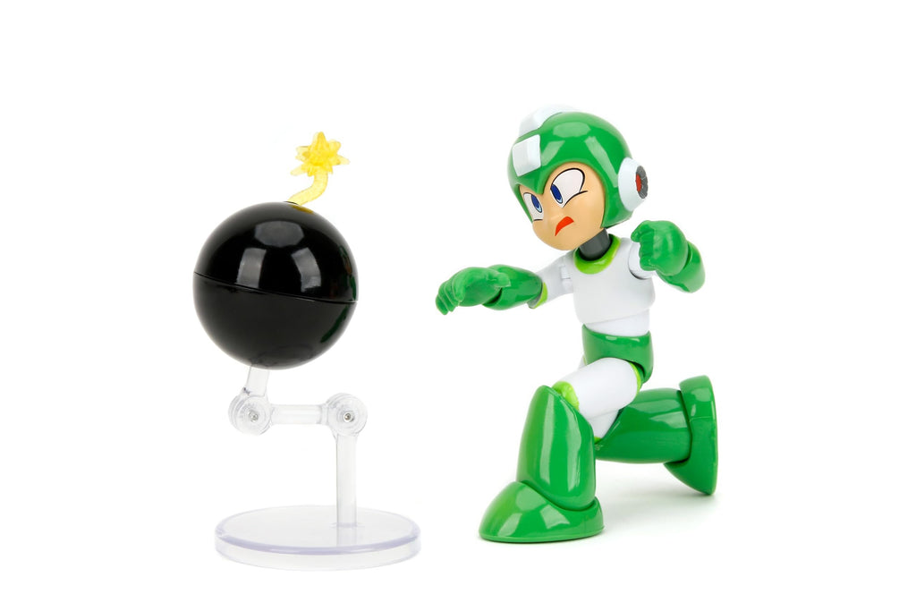 Jada Mega Man Hyper Bomb - 1:12 Scale Action Figure, Wave 2 – Over 15 Points of Articulation, Alternate Hands & Head, Bomb Accessory