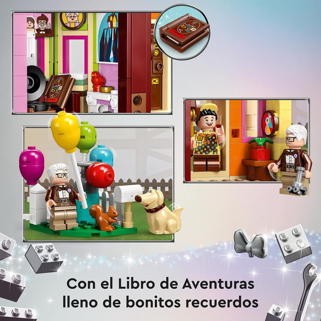 LEGO Disney and Pixar House of "Up" – Gift Ideas for Women or Mammma – Model to Build with Balloons and Figures of Carl, Russell and Dug, Games for Children and Girls from 9 Years from Collectible