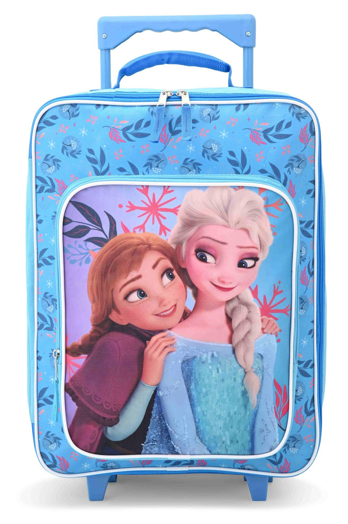 Fast Forward Frozen Girls Luggage 16" Soft Side Wheeled Pilot Case- Rolling Suitcase 16x12x5