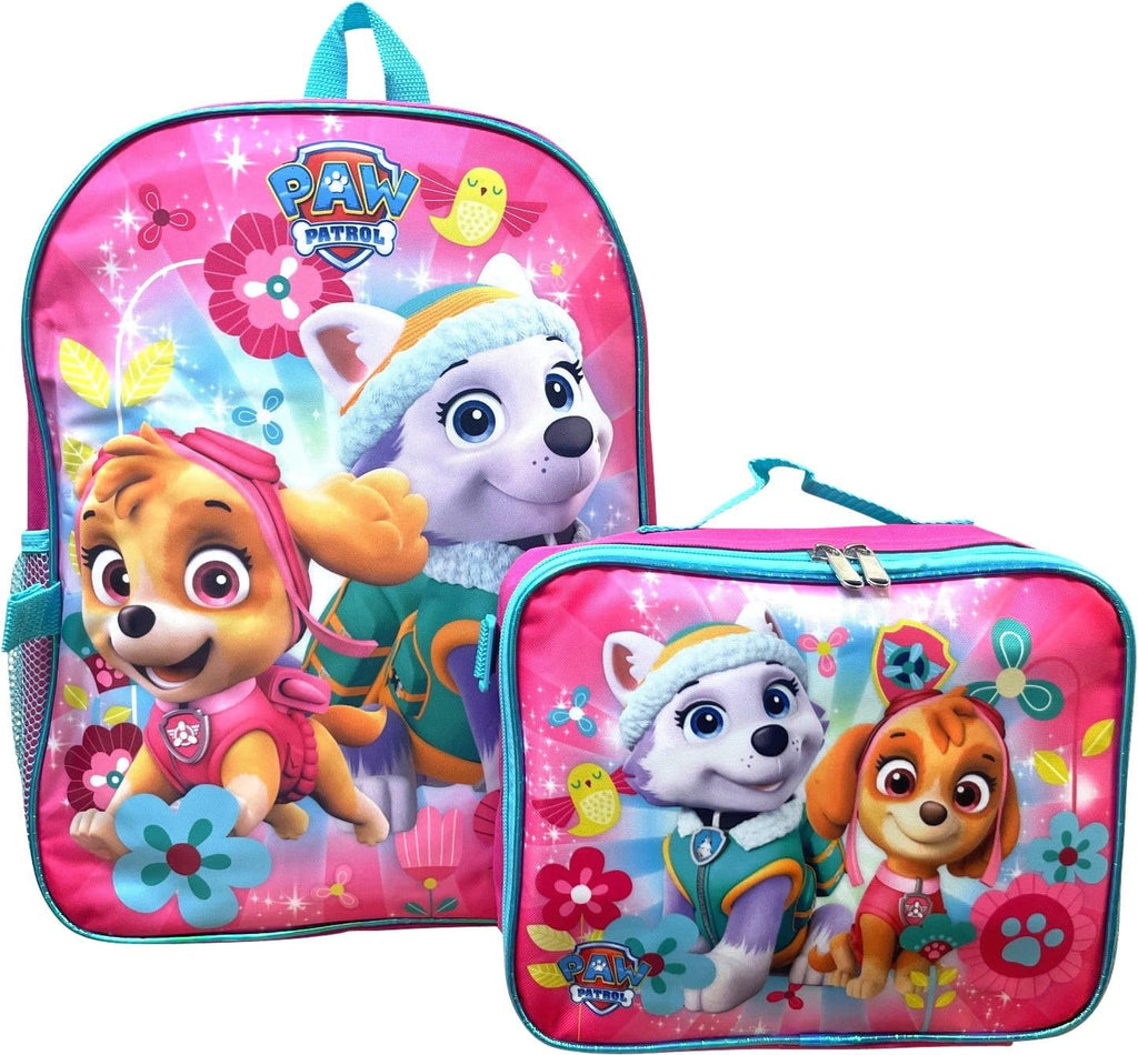 Nickelodeon Girl Paw Patrol 16" Backpack With Detachable Matching Lunch Box
