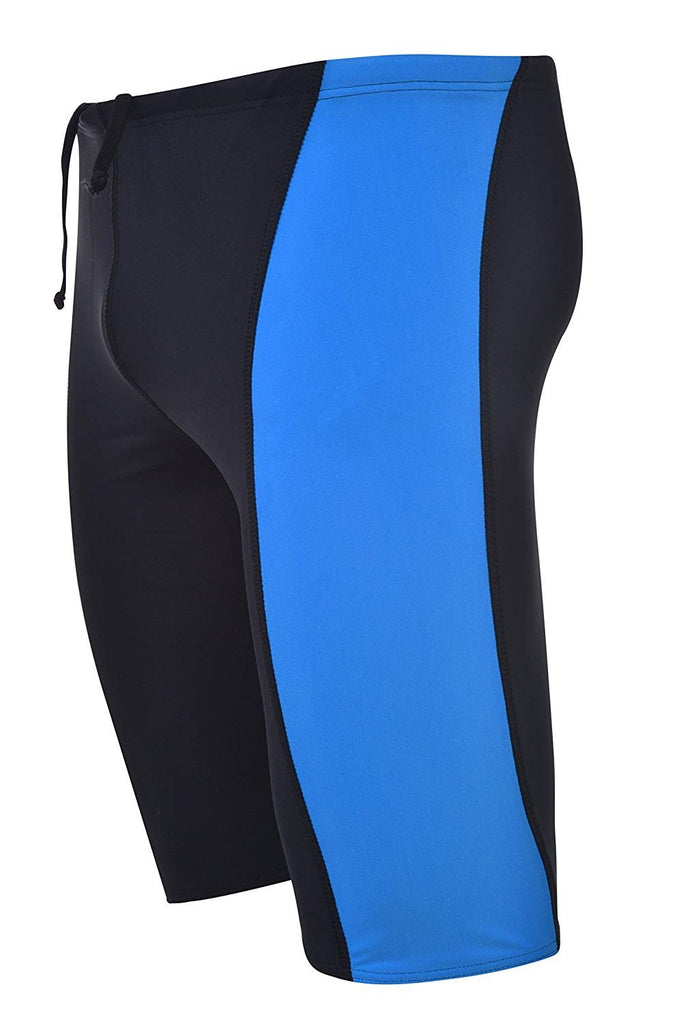 Men's Performance Swimsuit Racer Jammer - Durable Spandex Nylon Blend Comfortable Swimwear Training Many Colors
