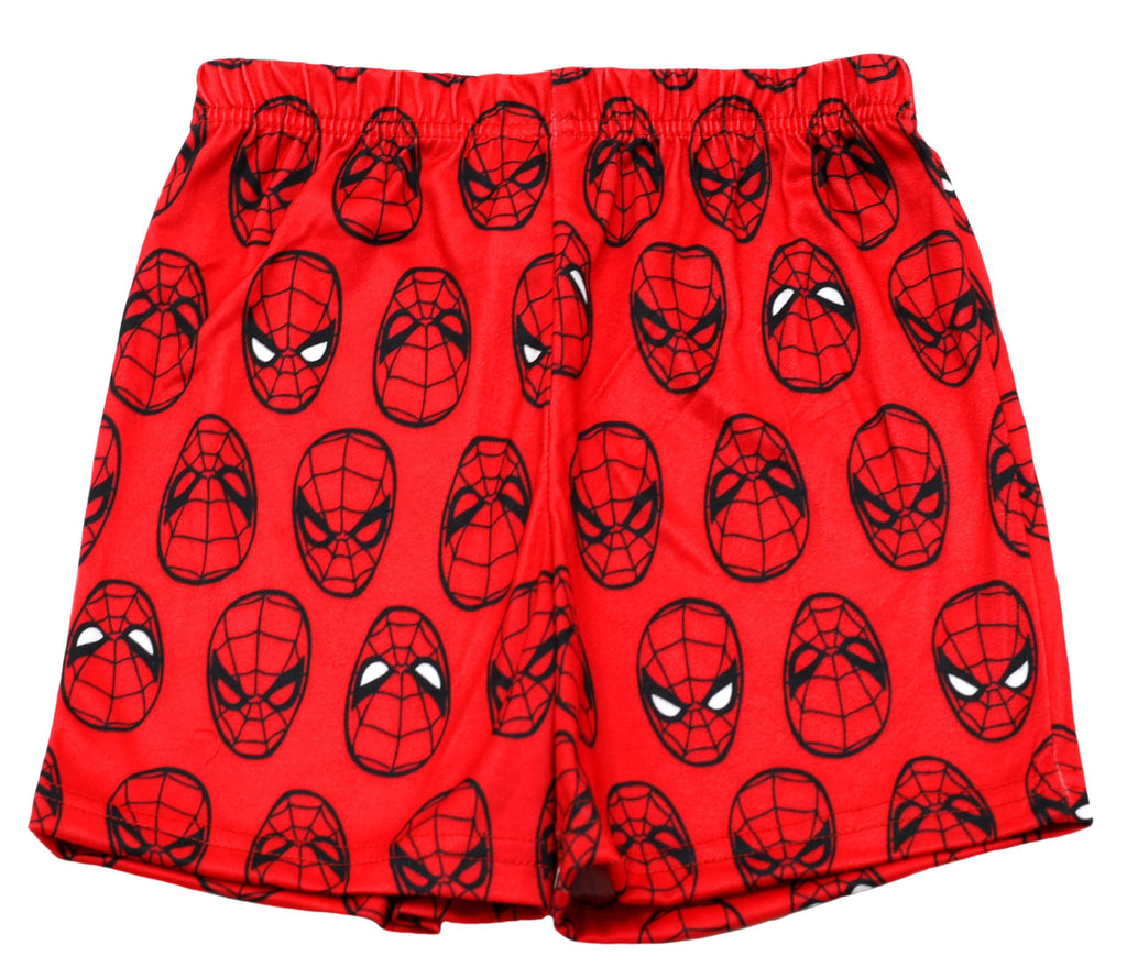 Marvel Spiderman Pajamas for Boys, 2 Piece Spiderman Pjs for Toddler Boys, Short Sleeve Top & Short Set, Size 3T Red