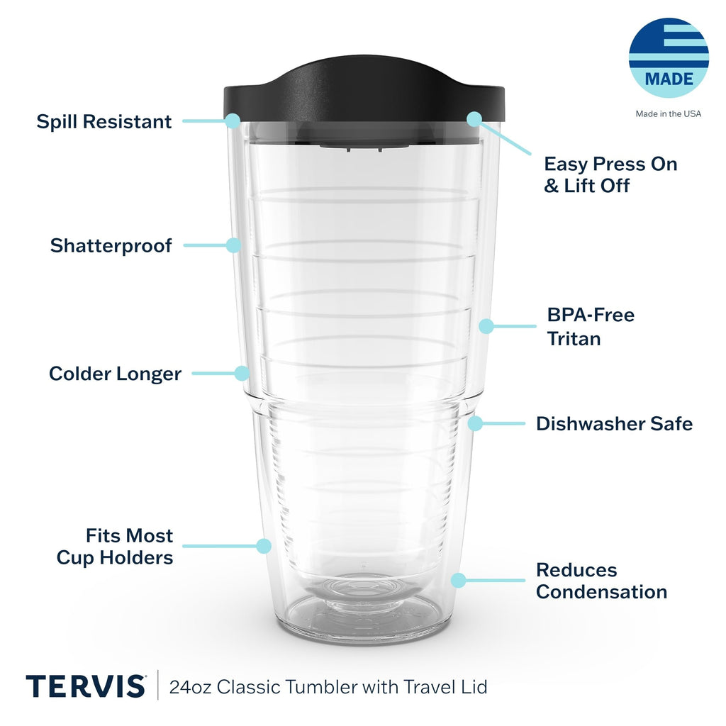 Tervis Star Wars Classic Logo Made in USA Double Walled Insulated Tumbler Travel Cup Keeps Drinks Cold & Hot, 24oz, Classic