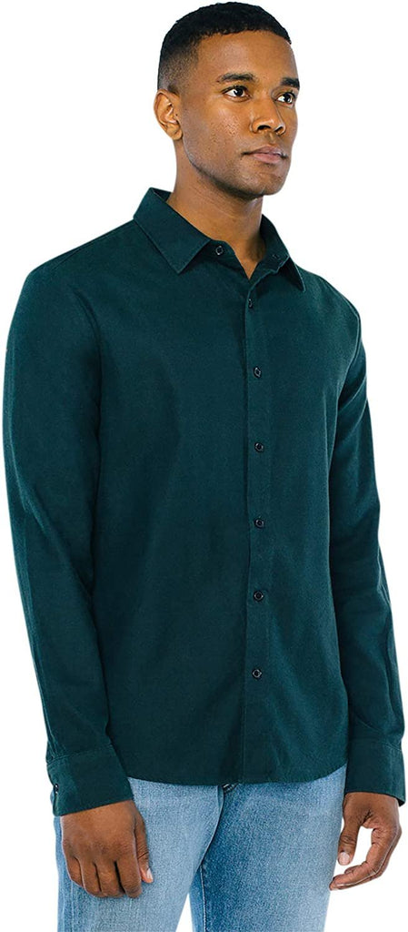 American Apparel Men's Flannel Long Sleeve Classic Shirt