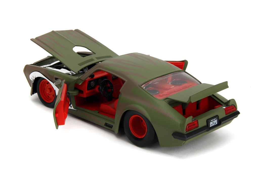 Bigtime Muscle 1:24 1972 Pontiac Firebird Die-Cast Car, Toys for Kids and Adults(Primer Green)