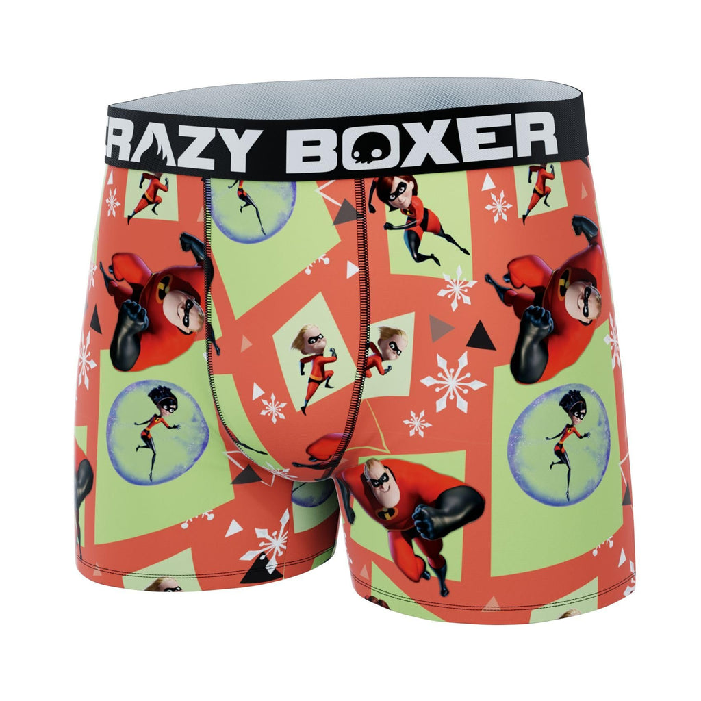 CRAZYBOXER Men's Underwear The Incredibles Soft Boxer Brief Distortion-free