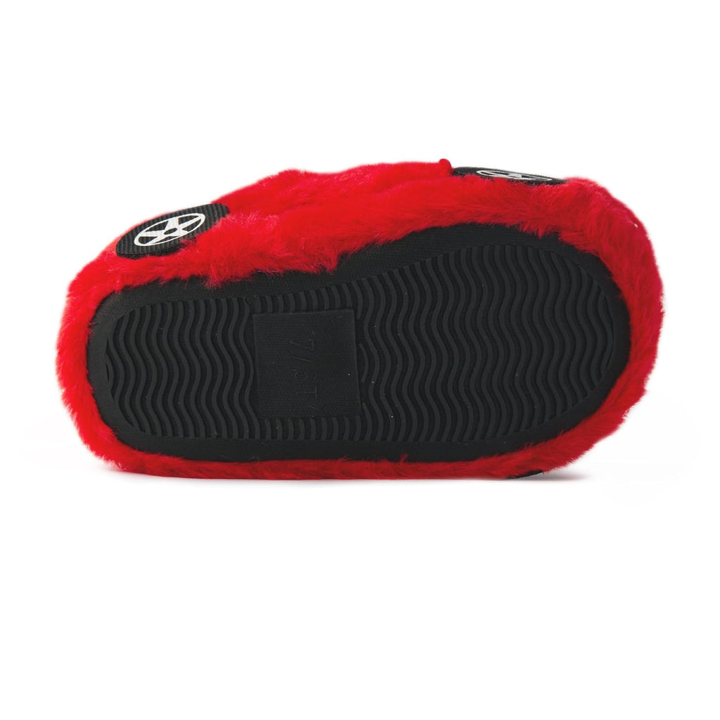 Handcraft Hot Wheels Toddler Boys Embroidered Slippers, Red, 5-6 Toddler