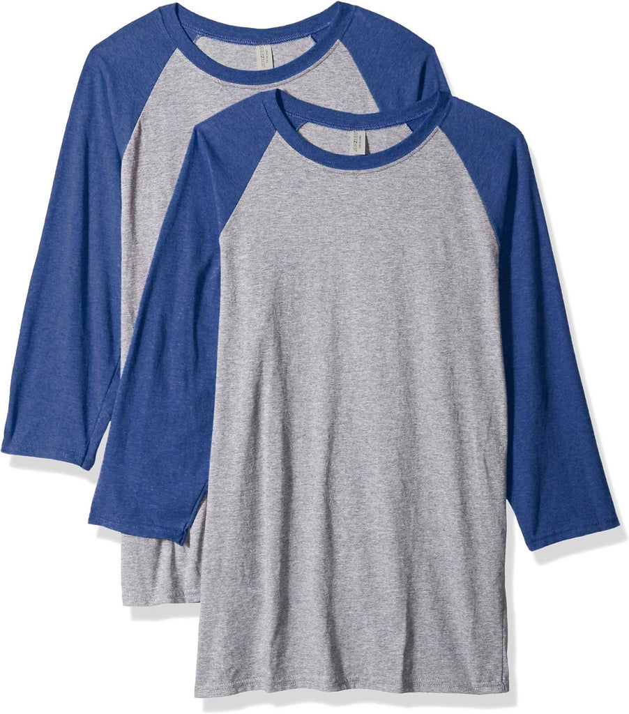 Jerzees Men's Tri-Blend Baseball Raglan (2-Pack)