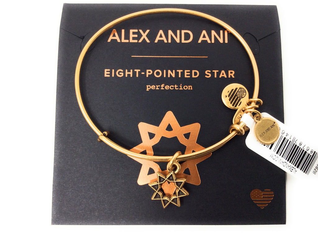 Alex and Ani Womens 8-Point Star Bangle