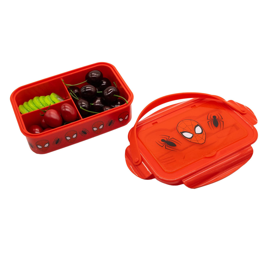 Fast Forward Spiderman, Paw Patrol, Bluey or Hello Kitty Bento Lunch Box for Kids | Marvel Food Container with Utensils