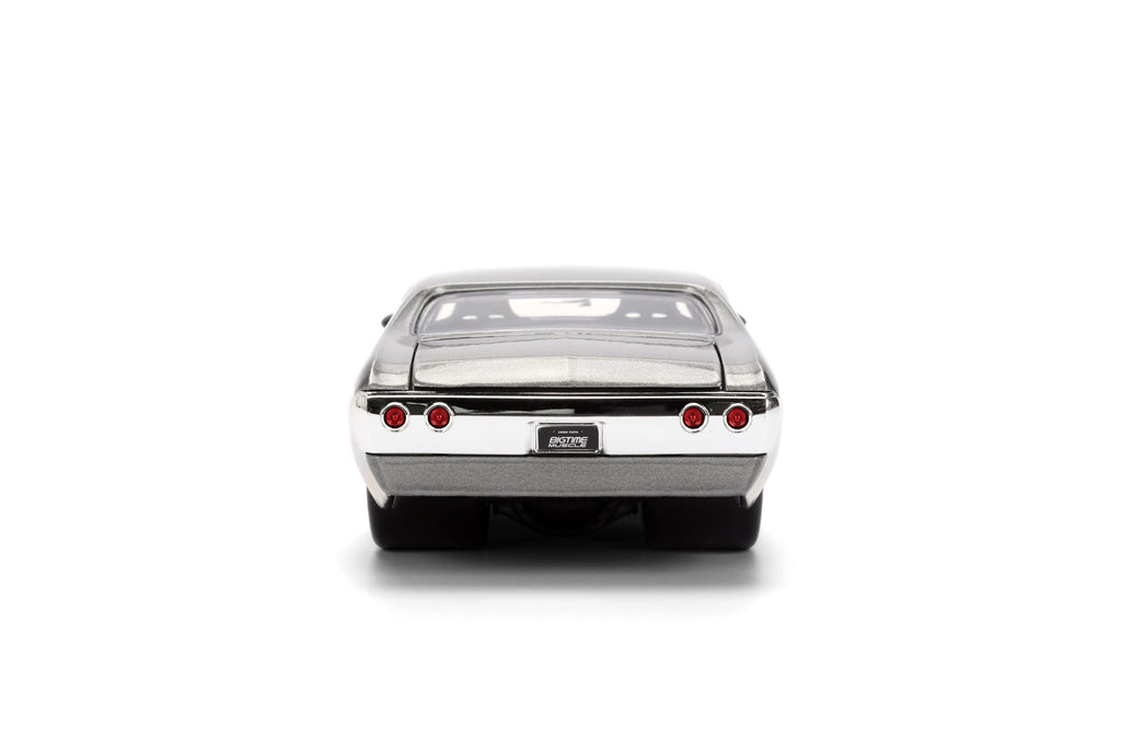 Jada Toys Bigtime Muscle 1:24 1971 Chevy Chevelle Die-cast Car – Opening Doors, Hood, Trunk, Rubber Tires(Metallic Grey)